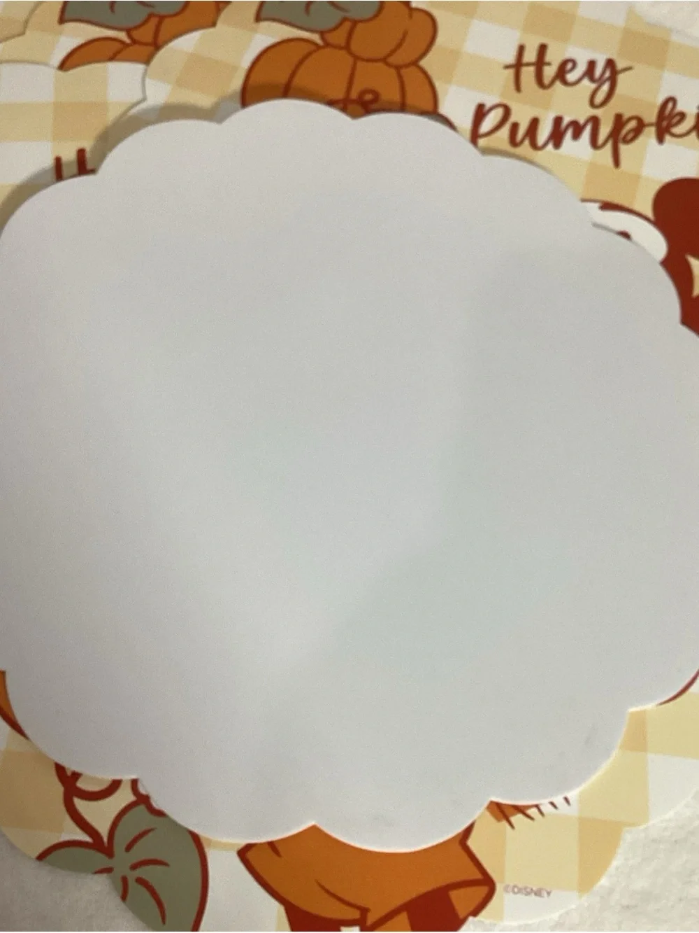 Disney Mickey Mouse Hey Pumpkin Celebrate Together Set of 6 Fall Placemats NEW